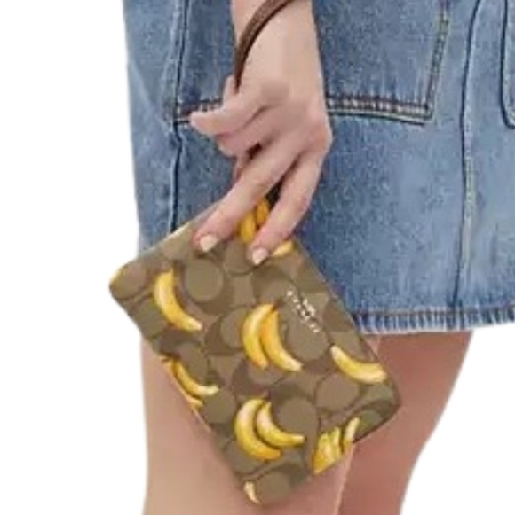 Coach Wristlet with Banana Design - Picture 2 of 2